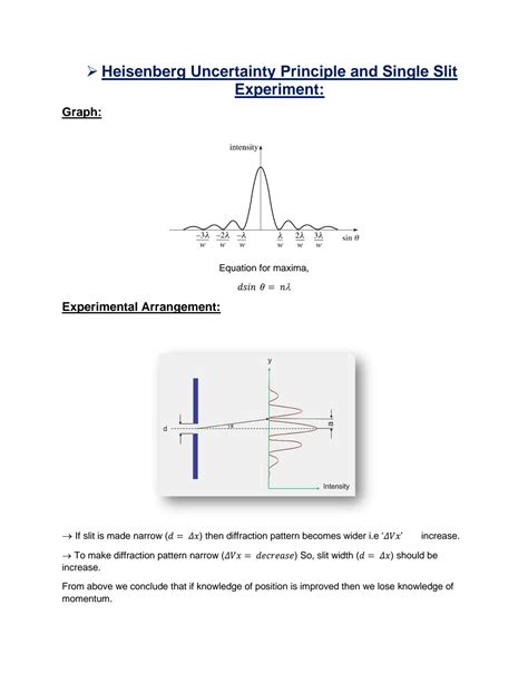 SOLUTION: Heisenberg uncertainty principle and single slit experiment ...