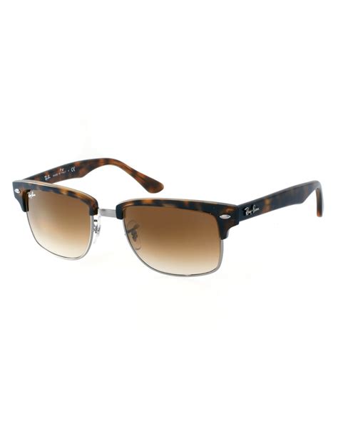 Ray-ban Clubmaster Sunglasses in Brown for Men | Lyst