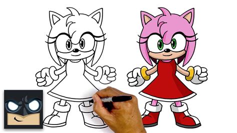 How To Draw Amy Rose | Sonic The Hedgehog