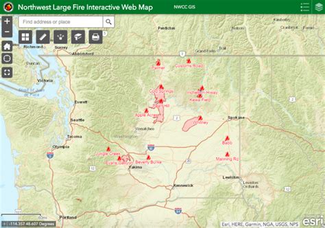 Northwest Fire Map