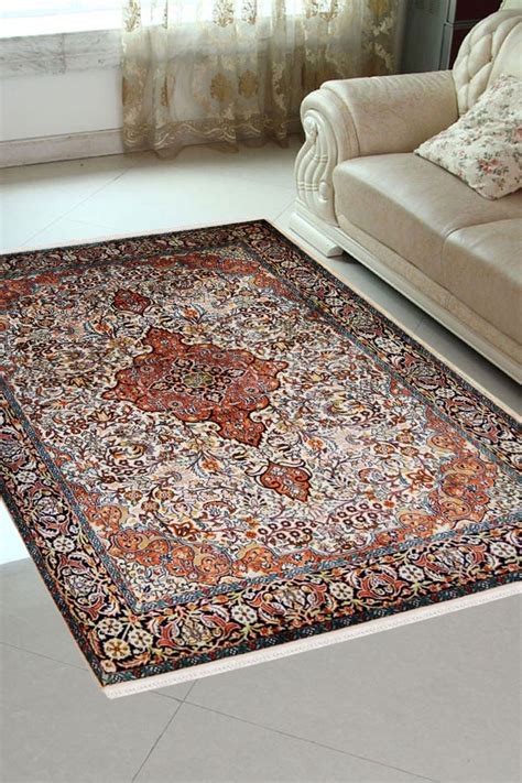 5x7 Medallion Silk carpet | Kashmir Silk Rug | Rugs and Beyond