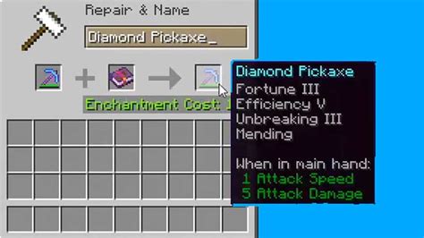 Minecraft Diamond Enchantments / An iron pickaxe or better (better ...