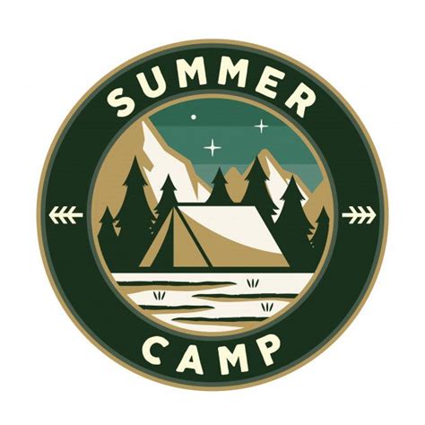 Vintage Summer Camp Logos