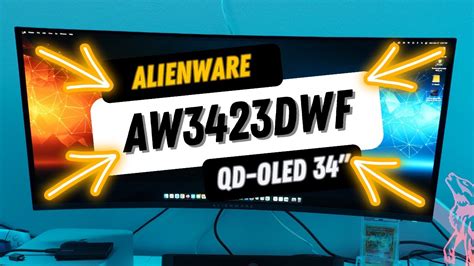 Alienware 34-Inch QD-OLED Curved Gaming Monitor : AW3423DWF Unboxing ...