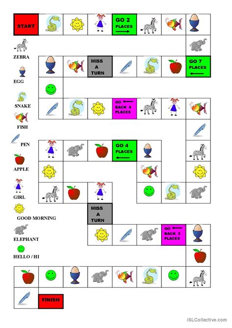 Nouns - game : English ESL worksheets pdf & doc