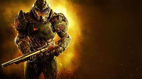 Download Doomguy/ Doom Slayer 1920 X 1080 Gaming Wallpaper | Wallpapers.com