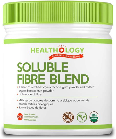 Healthology Soluble Fibre Blend, Fibre Powder Supplement, 210 gram ...