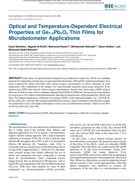 (PDF) Optical and Temperature-Dependent Electrical Properties of Ge 1-x ...