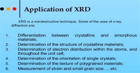 Application of X-ray Diffraction - QS Study