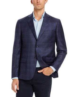 The Men's Store at Bloomingdale's Regular Fit Tonal Plaid Sport Coat ...