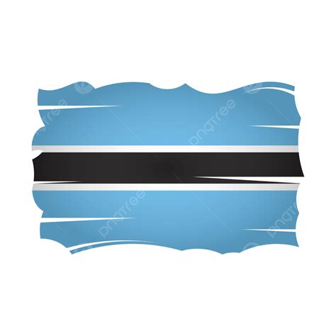 Botswana Flag Clipart PNG Images, Botswana Flag Png Vector Design ...