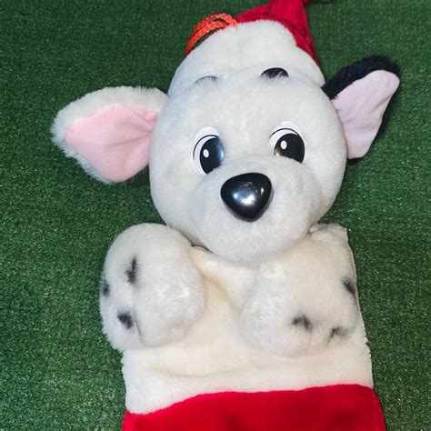 Vintage Disney 101 Dalmatians Rolly Plush Dog Christmas Stocking ...