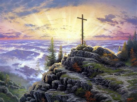 Heavenly Background Cross