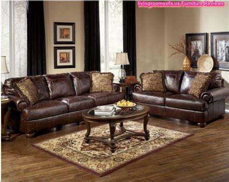 Brown Leather Living Room Sectionals