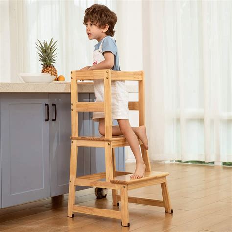 Buy Kitchen Step Stool for Toddlers,Kids Montessori Learning Stool,Baby ...