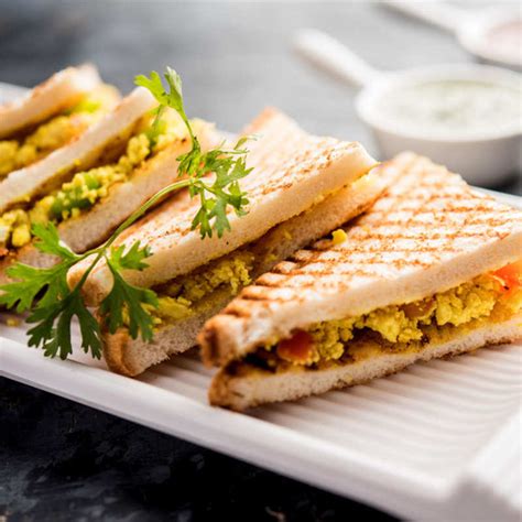 Grilled Paneer Sandwich with Cabbage Recipe: How to Make Grilled Paneer ...