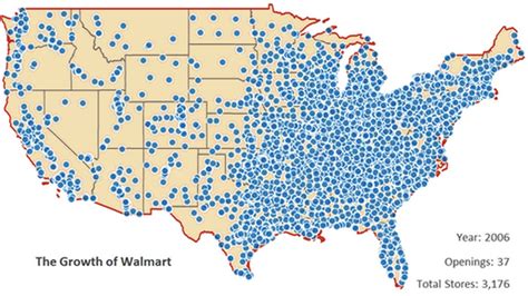 Walmart Locations Usa Map - Detailed Map