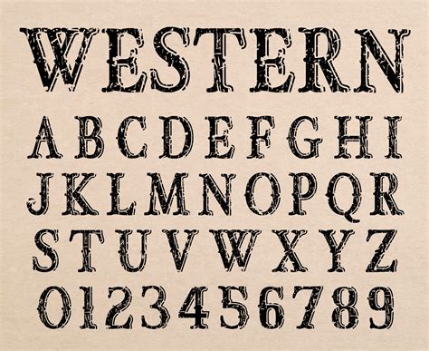 Western Font Wild West Font Old West Font Western Font Styles Cowboy ...