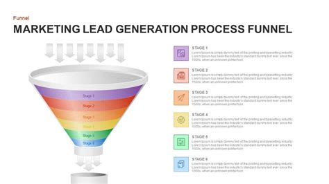 Lead Generation Marketing Process Funnel PowerPoint Template