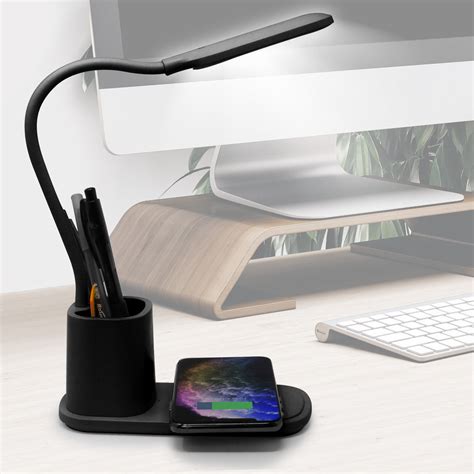 Aduro U-Light Desktop Lamp Organizer & 10W Wireless Charging Stand ...