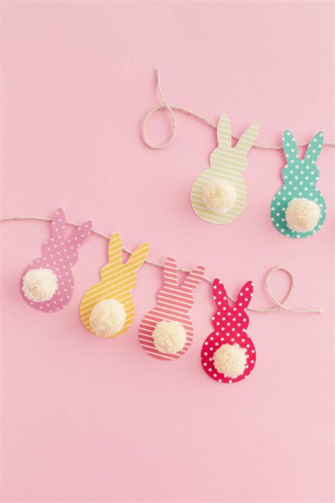 DIY Easter Bunny Garland | Easter crafts diy, Diy easter decorations ...