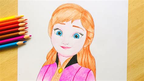 How To Draw Frozen Anna