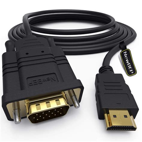 Buy HDMI to VGA Adapter Cable, NewBEP 6ft/1.8m Gold-Plated 1080P HDMI ...