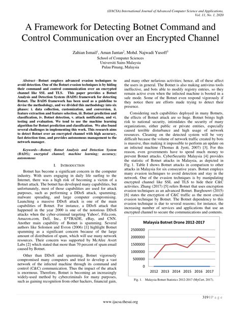 (PDF) A Framework for Detecting Botnet Command and Control ...