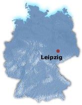 Map Germany Leipzig