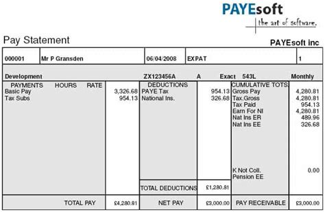 7 Payslip Templates - Excel PDF Formats