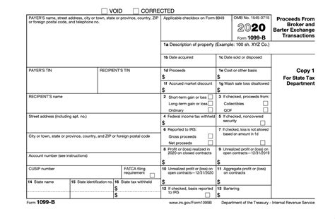 Form 1099 B Worksheet