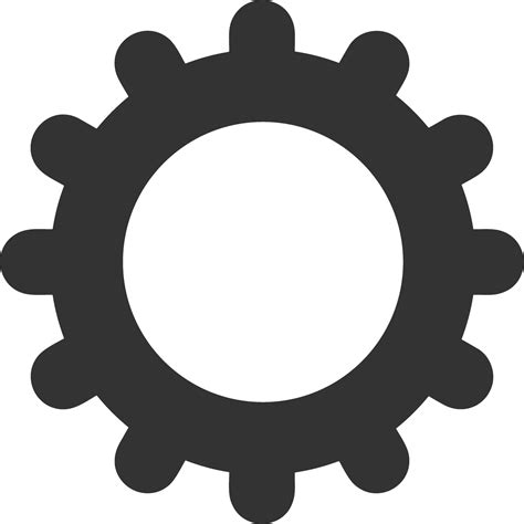 Gear setting symbol icon vector image. Illustration of the industrial ...