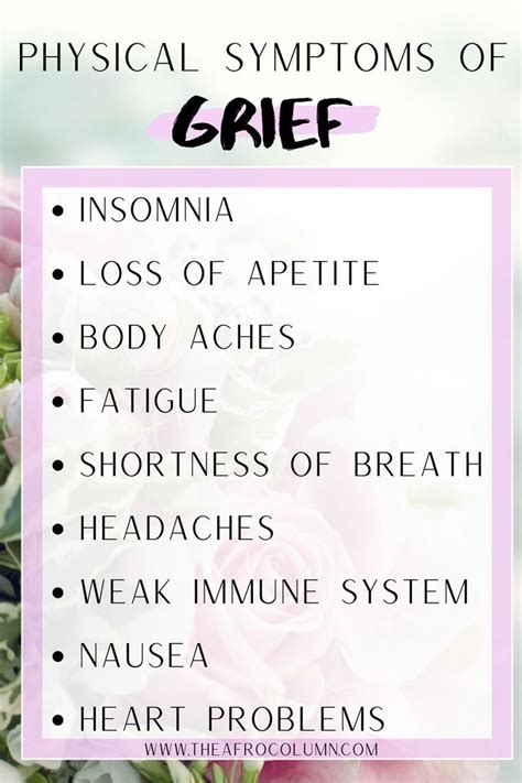 The Physical Symptoms of Grief & How to Cope with Grief Naturally ...