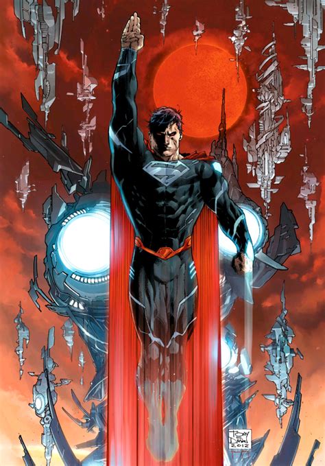 Man of Steel: Superman's Black Costume Appears in Concept Art ...