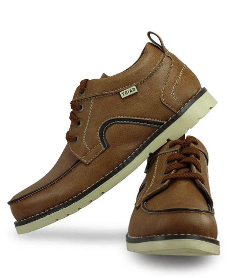 Foot Gear 24 Tan Smart Casuals Shoes - Buy Foot Gear 24 Tan Smart ...