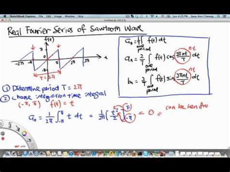 MH2801 Real Fourier Series of Sawtooth Wave - YouTube