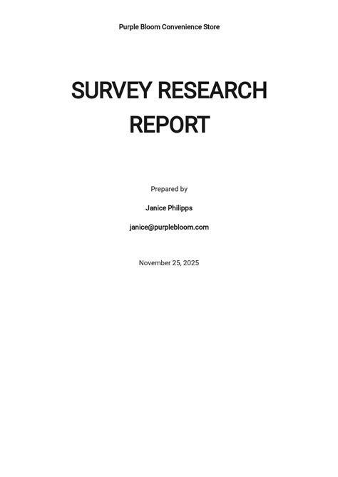 12+ FREE Survey Report Templates [Edit & Download] | Template.net