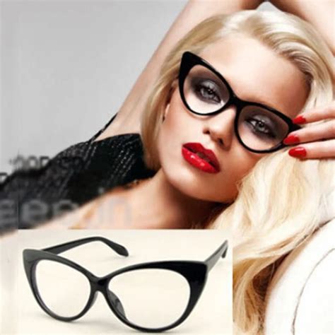 Classic Modern Elegant Cat Eyes Shape Glasses Frame For Ladies Acetate ...