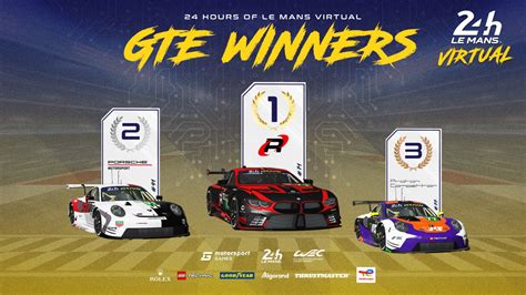 Le Mans Virtual on Twitter: "🏆Your GTE Podium at Le Mans🏆 The triple ...