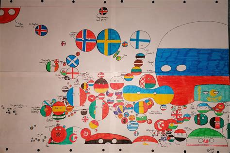 I have made a countryball Europe Map {The map includes All of Europe ...