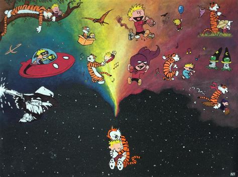 I made a Calvin and Hobbes painting! More details in the comments : r ...