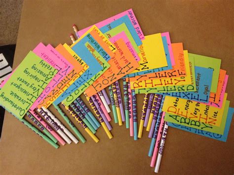 End of year students gift. Super cute! Love the idea of acronyms of the ...