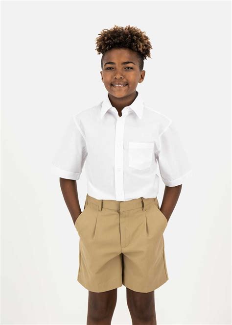 Short Sleeve White Boys School Shirts 2 Pack | Woolworths.co.za