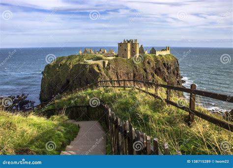 Dunnottar Castle Ruins. Stonehaven, Aberdeenshire, Scotland. Stock ...