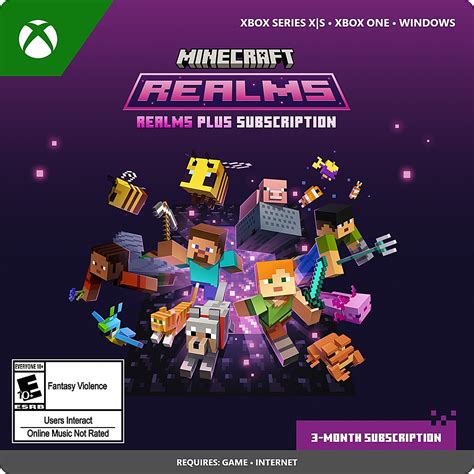 Best Buy: Microsoft Minecraft Realms Plus 3-Month Subscription [Digital ...