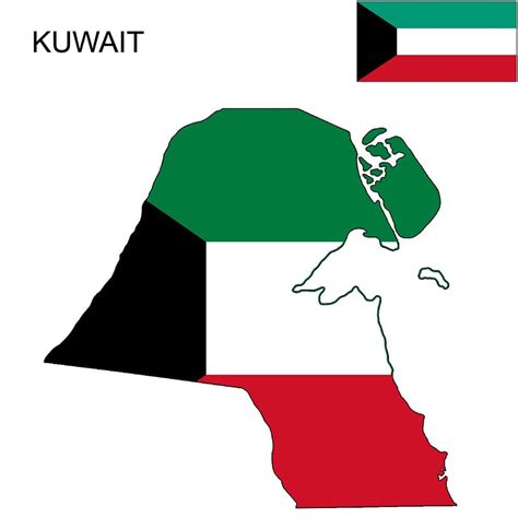 Kuwait Flag Map and Meaning | Mappr