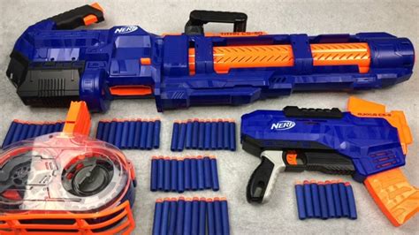 Nerf Elite Titan CS 50 Minigun N Strike Toy Guns Box of Toys - YouTube