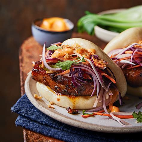 Spicy Pork Belly Bao Buns with Autumn Slaw Recipe | Recipes from Ocado