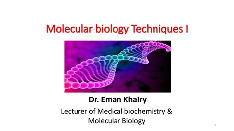 Molecular biology Techniques I - ppt download