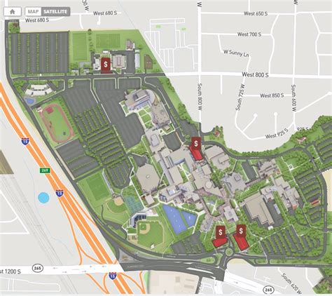 Utah Valley University Campus Map